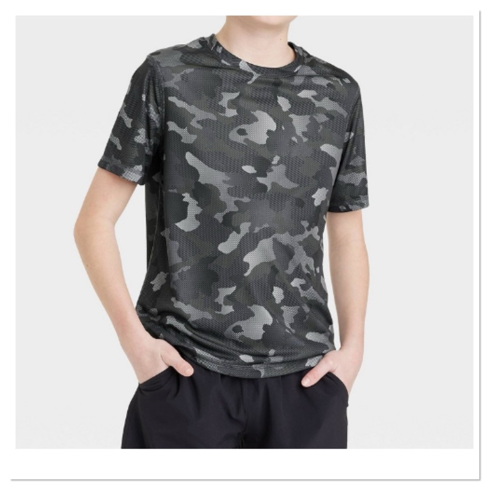 Boy’s Athletic Camo Printed T-Shirt All In Motion